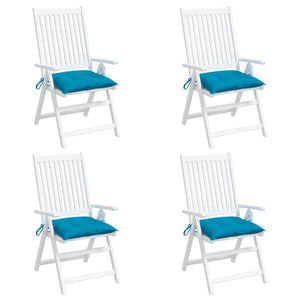 Stuhlkissen 4 Stk. Hellblau 40x40x7 cm Oxford-Gewebe