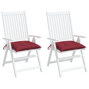 Stuhlkissen 2 Stk. Weinrot 40x40x7 cm Oxford-Gewebe