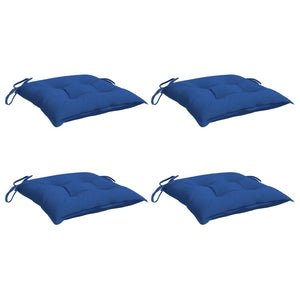Stuhlkissen 4 Stk. Blau 40x40x7 cm Oxford-Gewebe
