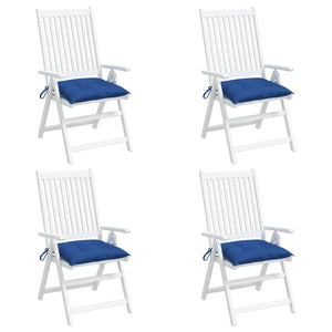 Stuhlkissen 4 Stk. Blau 40x40x7 cm Oxford-Gewebe