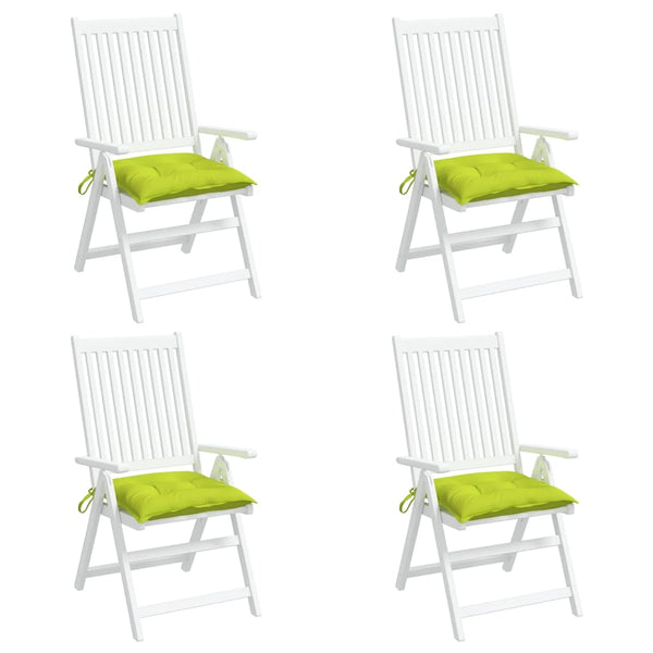 vidaXL Chair Cushions 6 pcs. Lime Green 40x40x7 cm Oxford Fabric