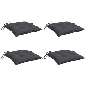 Stuhlkissen 4 Stk. Anthrazit 50x50x7 cm Oxford-Gewebe
