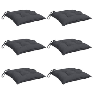 Stuhlkissen 6 Stk. Anthrazit 50x50x7 cm Oxford-Gewebe