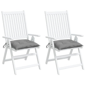 Stuhlkissen 2 Stk. Grau 50x50x7 cm Oxford-Gewebe