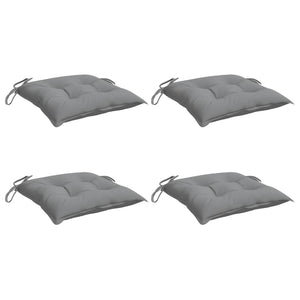 Stuhlkissen 4 Stk. Grau 50x50x7 cm Oxford-Gewebe