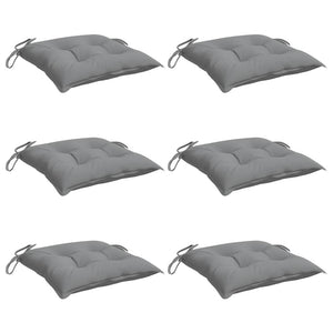 Stuhlkissen 6 Stk. Grau 50x50x7 cm Oxford-Gewebe