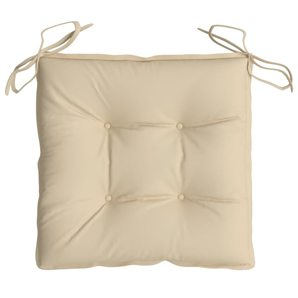 Stuhlkissen 2 Stk. Beige 50x50x7 cm Oxford-Gewebe