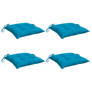 Stuhlkissen 4 Stk. Hellblau 50x50x7 cm Oxford-Gewebe