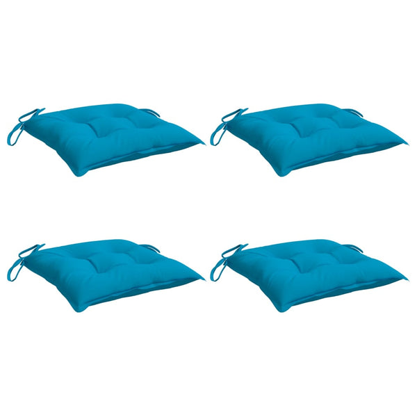 Stuhlkissen 4 Stk. Hellblau 50x50x7 cm Oxford-Gewebe