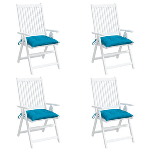 Stuhlkissen 4 Stk. Hellblau 50x50x7 cm Oxford-Gewebe