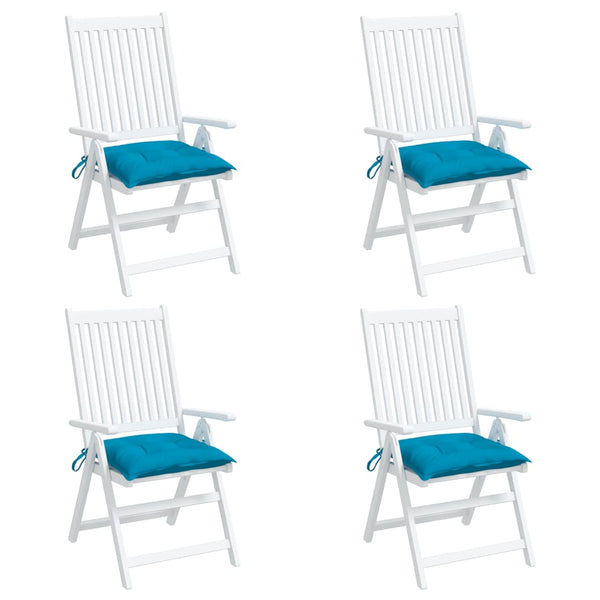 Stuhlkissen 4 Stk. Hellblau 50x50x7 cm Oxford-Gewebe