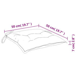 Stuhlkissen 2 Stk. Grün 50x50x7 cm Oxford-Gewebe