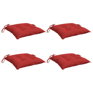 Stuhlkissen 4 Stk. Rot 50x50x7 cm Oxford-Gewebe