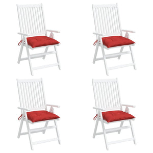 Stuhlkissen 4 Stk. Rot 50x50x7 cm Oxford-Gewebe