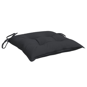 Stuhlkissen 2 Stk. Schwarz 50x50x7 cm Oxford-Gewebe