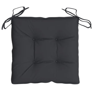 Stuhlkissen 2 Stk. Schwarz 50x50x7 cm Oxford-Gewebe