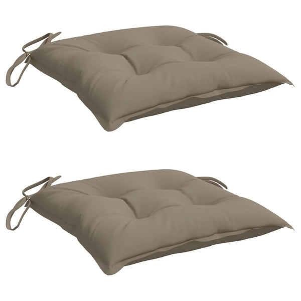 Stuhlkissen 2 Stk. Taupe 50x50x7 cm Oxford-Gewebe