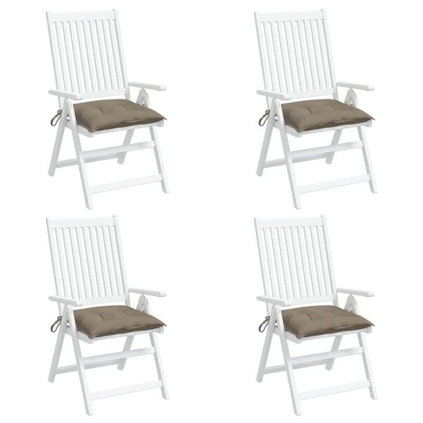 Stuhlkissen 4 Stk. Taupe 50x50x7 cm Oxford-Gewebe