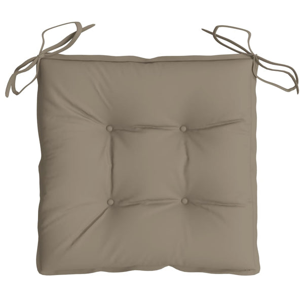 Stuhlkissen 4 Stk. Taupe 50x50x7 cm Oxford-Gewebe