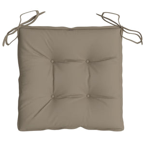 vidaXL Coussins de chaise 6 pcs Taupe 50x50x7 cm Tissu Oxford