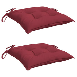 Stuhlkissen 2 Stk. Weinrot 50x50x7 cm Oxford-Gewebe
