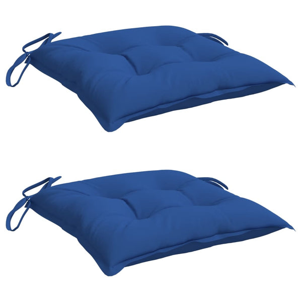 Stuhlkissen 2 Stk. Blau 50x50x7 cm Oxford-Gewebe