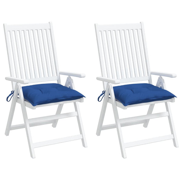 Stuhlkissen 2 Stk. Blau 50x50x7 cm Oxford-Gewebe