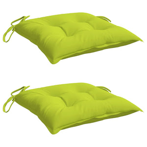 vidaXL Coussins de chaise 2 pcs Vert vif 50x50x7 cm Tissu Oxford