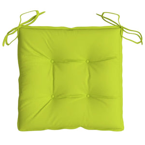 vidaXL Coussins de chaise 2 pcs Vert vif 50x50x7 cm Tissu Oxford