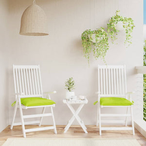 vidaXL Coussins de chaise 2 pcs Vert vif 50x50x7 cm Tissu Oxford