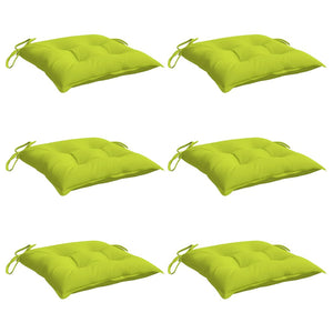 Stuhlkissen 6 Stk. Hellgrün 50x50x7 cm Oxford-Gewebe
