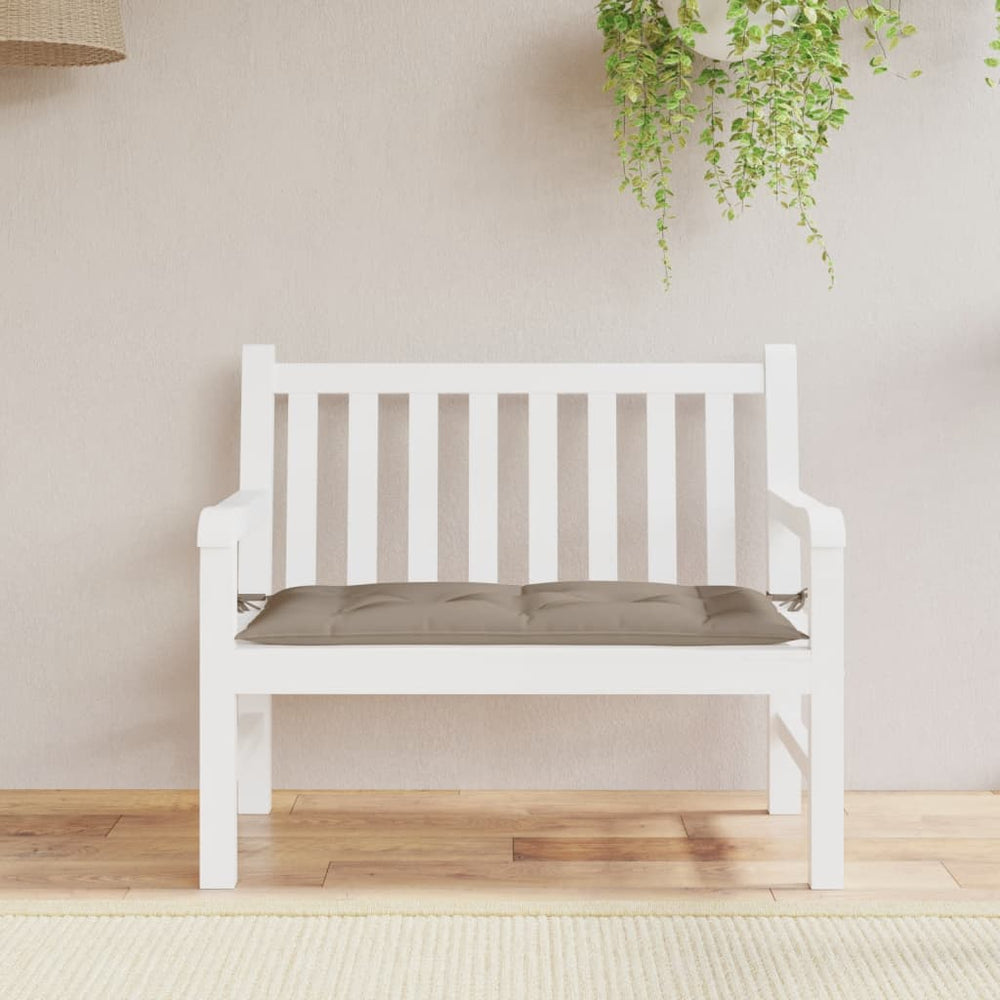 vidaXL Coussin de banc de jardin taupe 100x50x7 cm Tissu Oxford