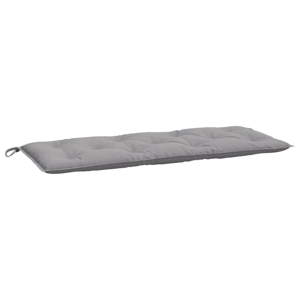 vidaXL Coussin de banc de jardin gris 120x50x7 cm en tissu Oxford