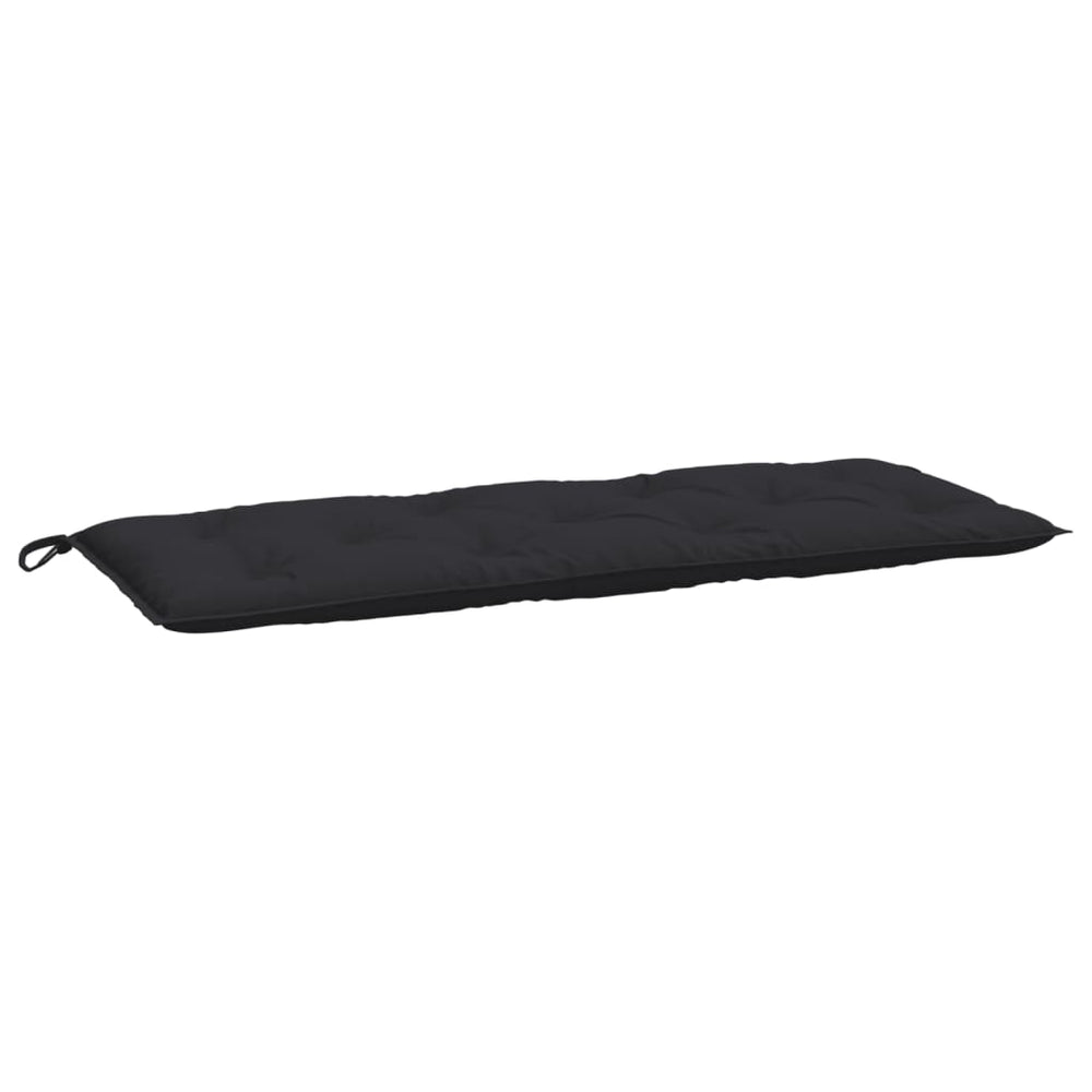 vidaXL Coussin de banc de jardin noir 120x50x7 cm Tissu Oxford