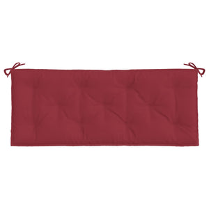 Gartenbank-Auflage Weinrot 120x50x7 cm Oxford-Gewebe