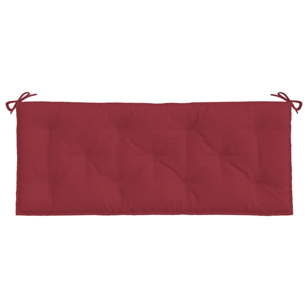 Gartenbank-Auflage Weinrot 120x50x7 cm Oxford-Gewebe