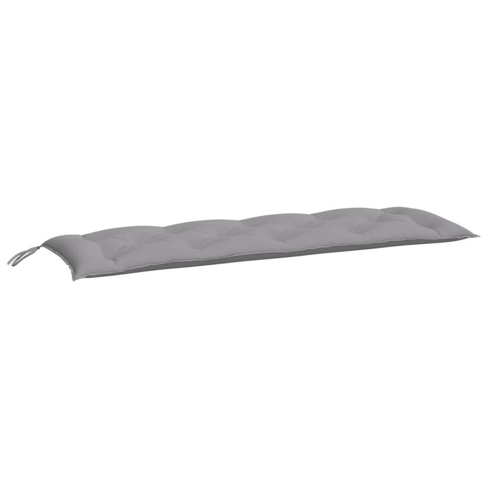 vidaXL Coussin de banc de jardin gris 150x50x7 cm en tissu Oxford