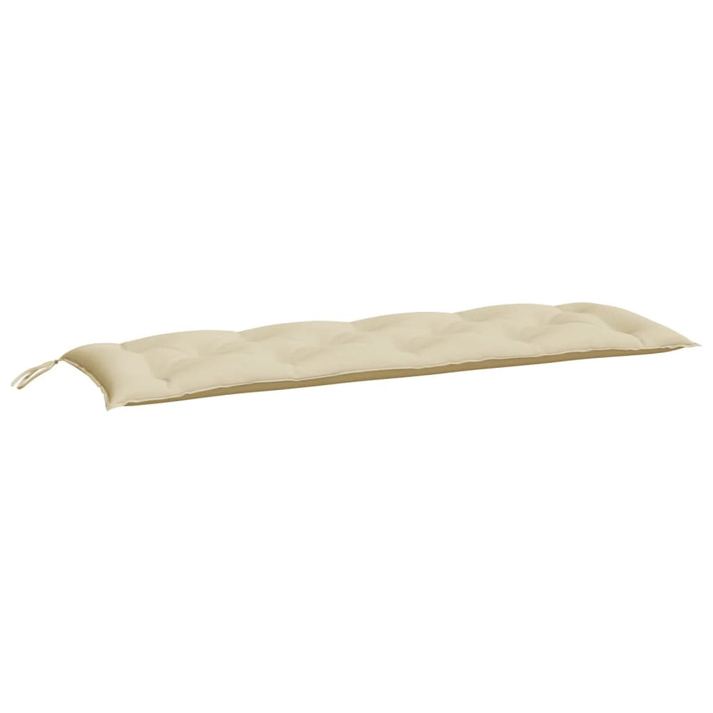 vidaXL Coussin de banc de jardin beige 150x50x7 cm Tissu Oxford