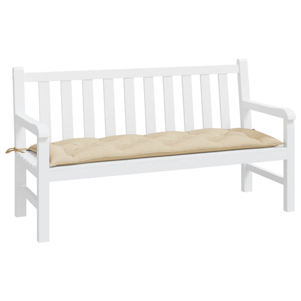 Gartenbank-Auflage Beige 150x50x7 cm Oxford-Gewebe