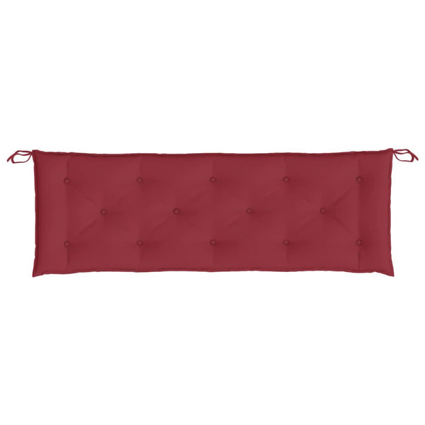 Gartenbank-Auflage Weinrot 150x50x7 cm Oxford-Gewebe