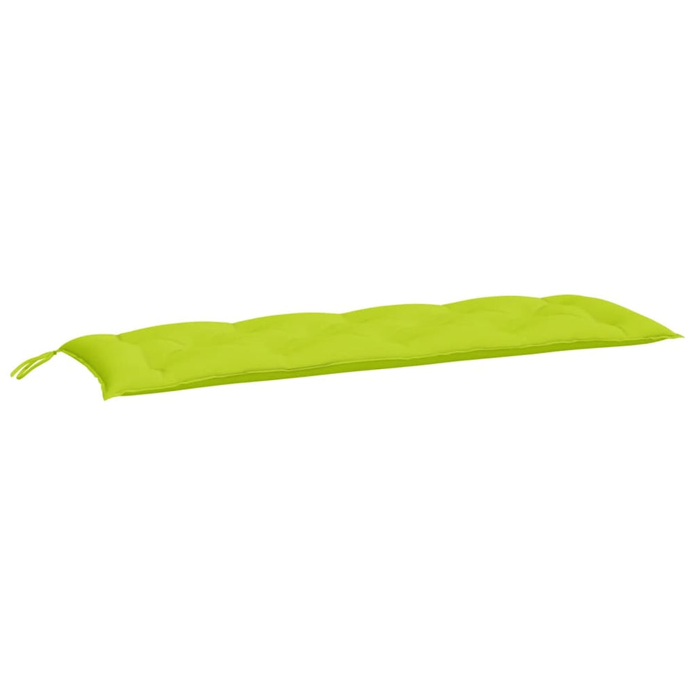 vidaXL Coussin de banc de jardin vert clair 150x50x7 cm Tissu Oxford