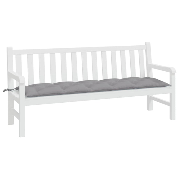 Gartenbank-Auflage Grau 180x50x7 cm Oxford-Gewebe