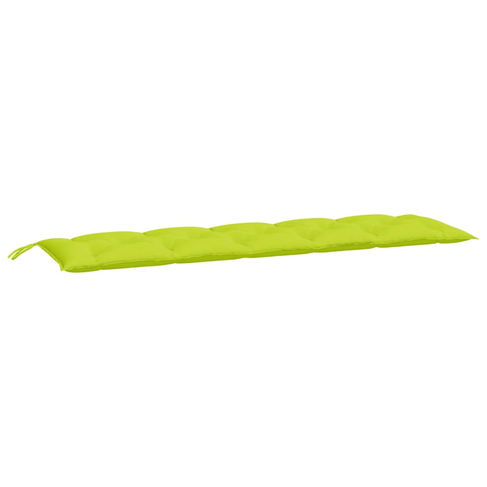 vidaXL Coussin de banc de jardin vert clair 180x50x7 cm Tissu Oxford