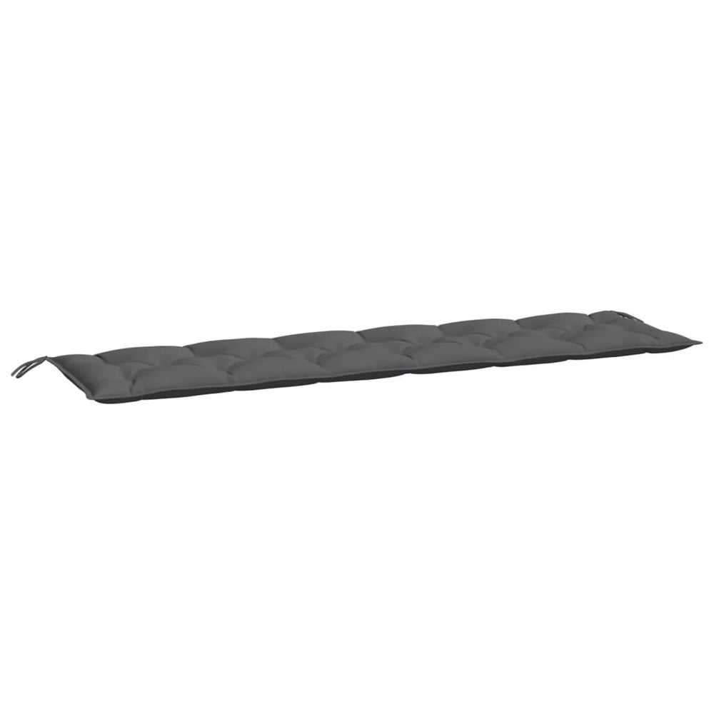 vidaXL Coussin de banc de jardin anthracite 200x50x7 cm Tissu Oxford