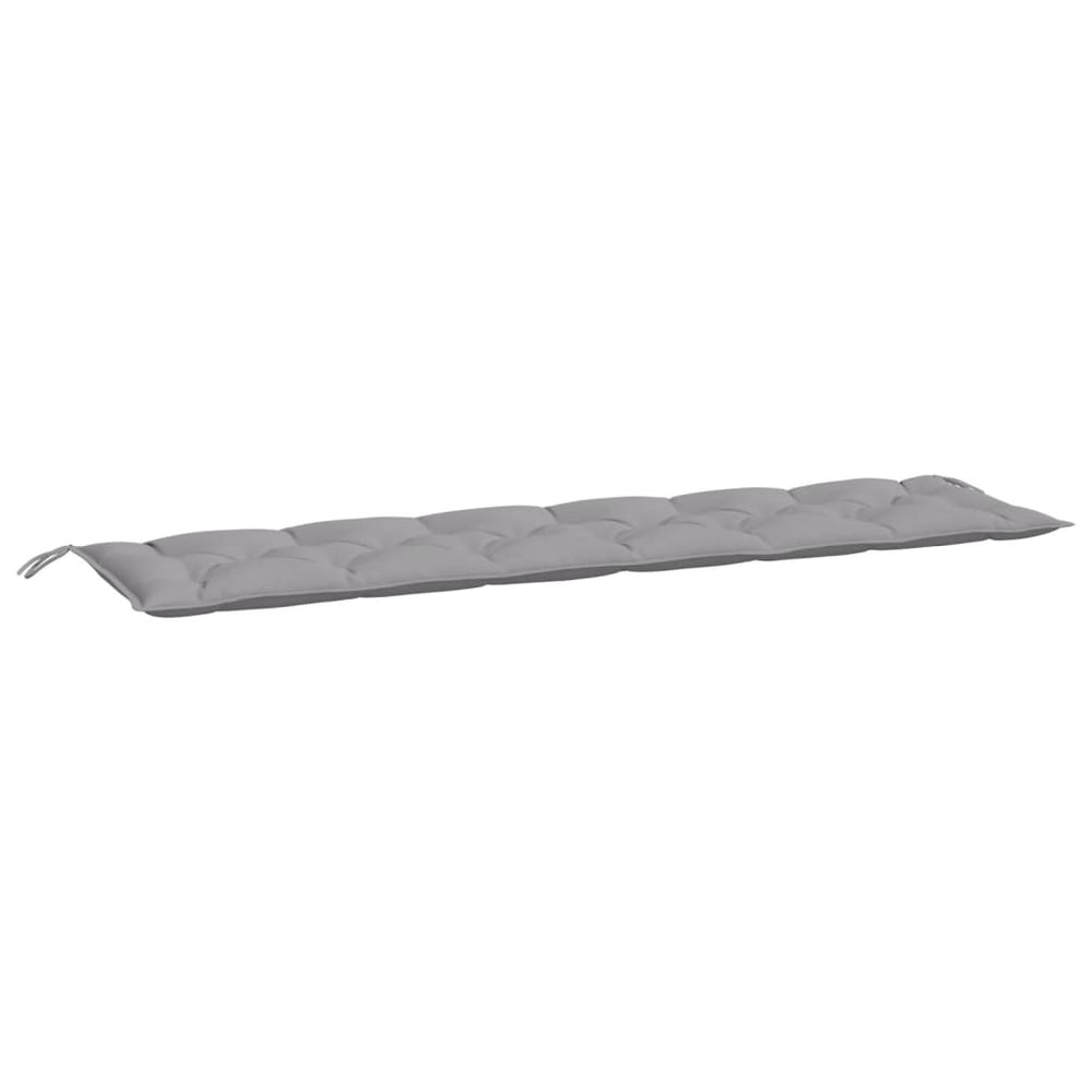 vidaXL Coussin de banc de jardin gris 200x50x7 cm Tissu Oxford
