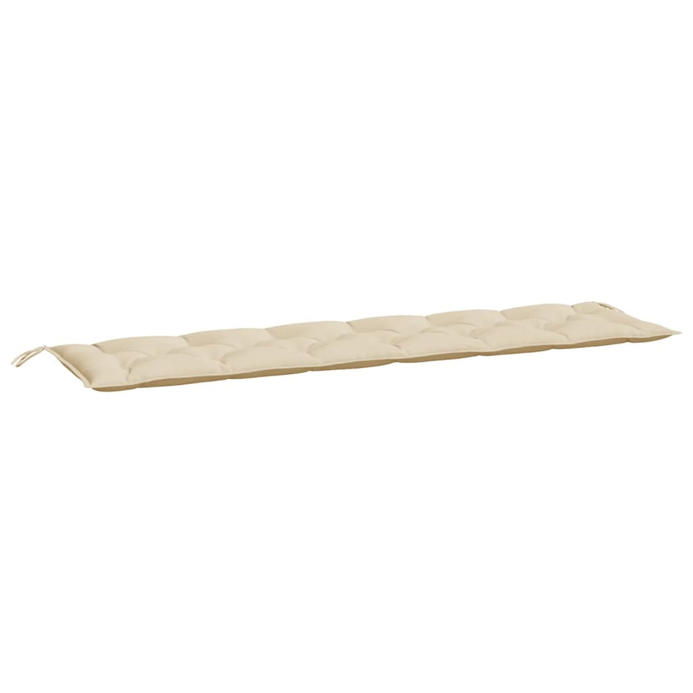 vidaXL Coussin de banc de jardin beige 200x50x7 cm en tissu Oxford