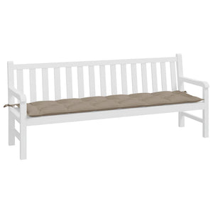 Gartenbank-Auflage Taupe 200x50x7 cm Oxford-Gewebe