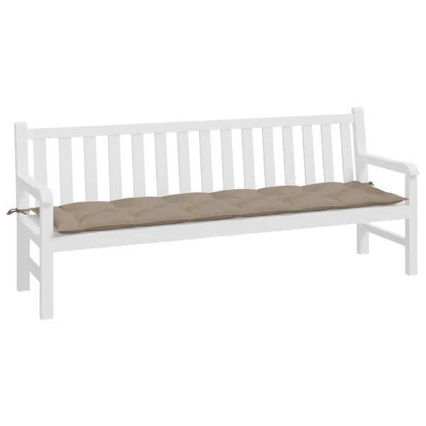 Gartenbank-Auflage Taupe 200x50x7 cm Oxford-Gewebe