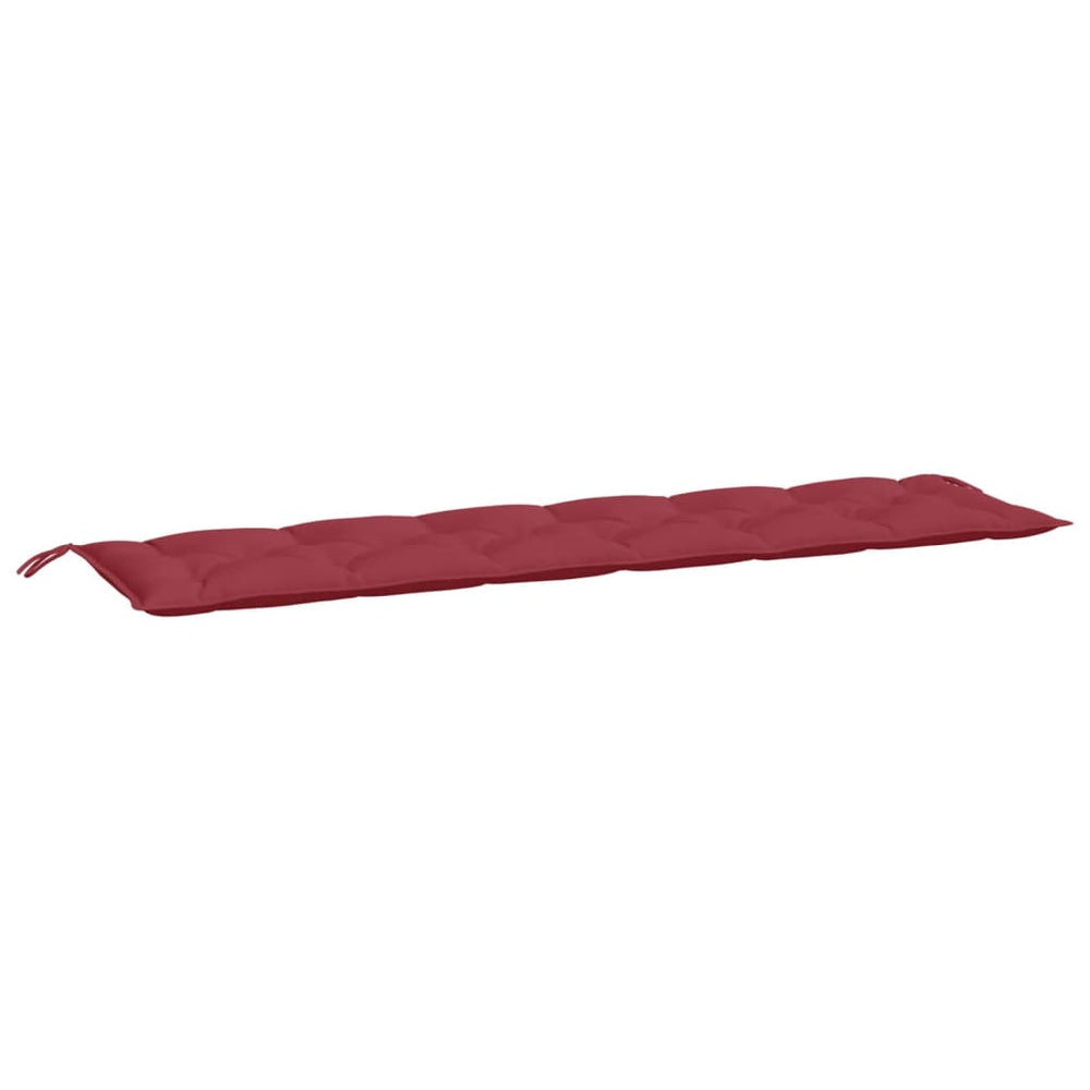 vidaXL Coussin de banc de jardin bordeaux 200x50x7 cm Tissu Oxford