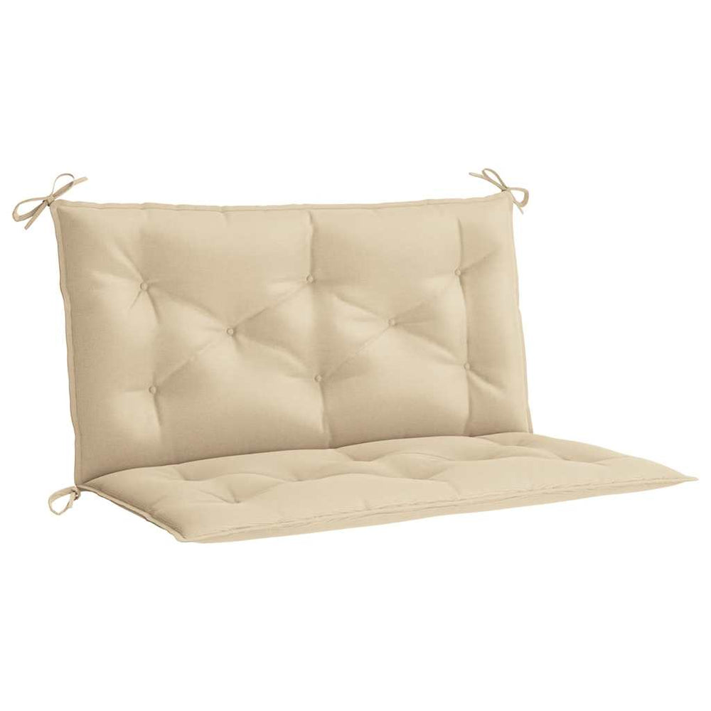 vidaXL Coussin de banc de jardin beige 100x(50+50)x7 cm en tissu Oxford